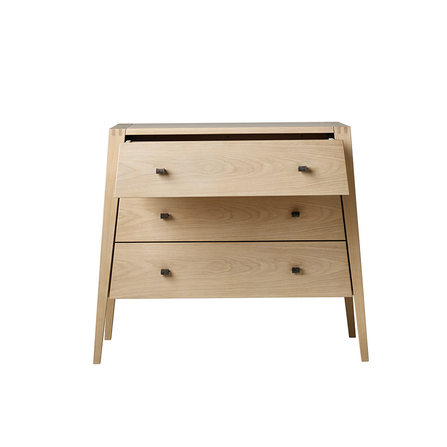Leander Linea Kommode, 3 Schubladen inkl. Filzgriffe