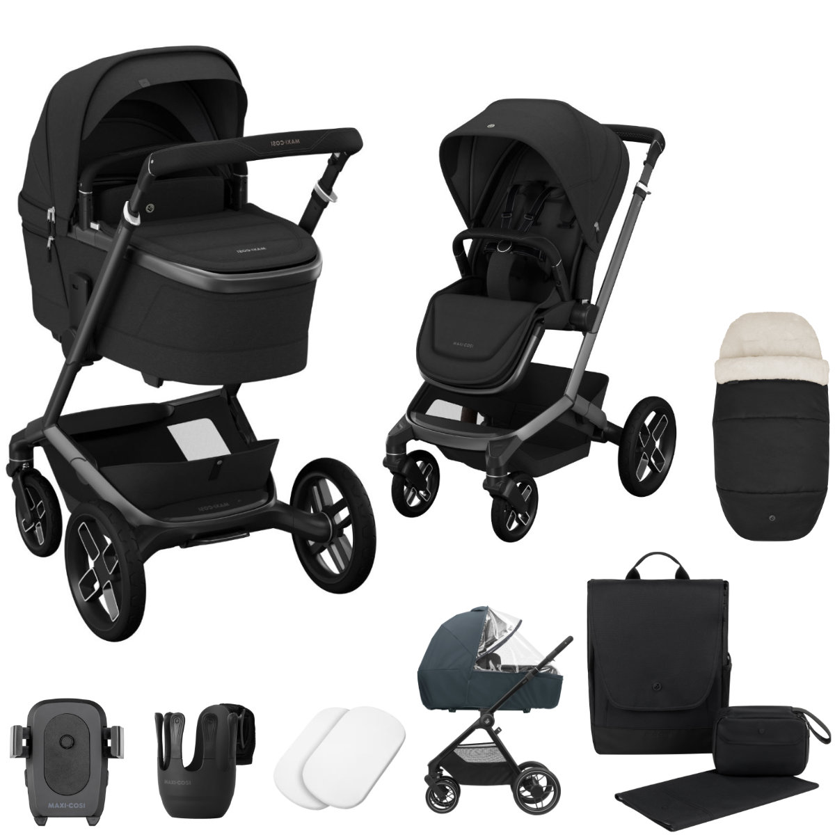 Maxi Cosi Fame Kombikinderwagen + Zubehör