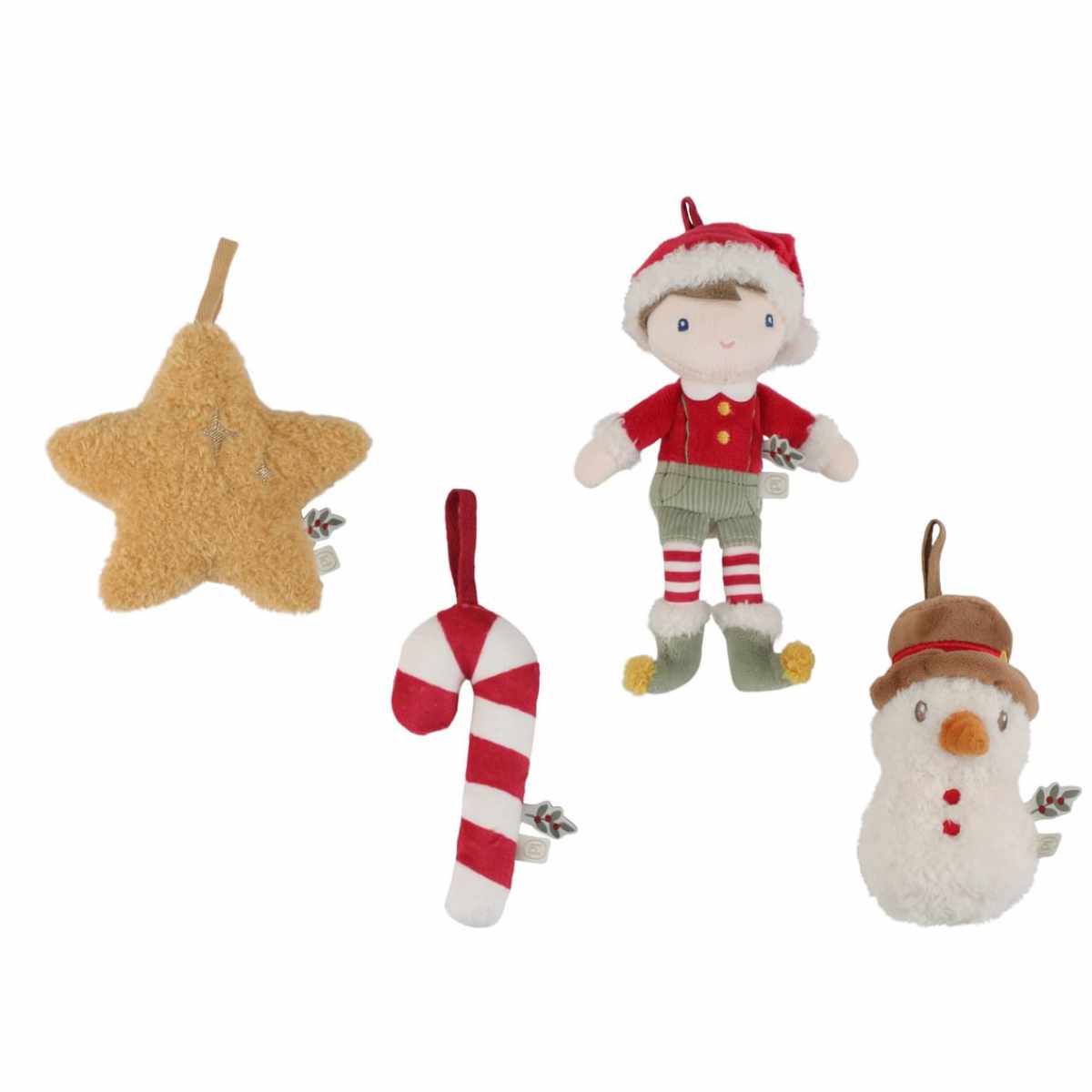 Little Dutch Weihnachtsanhänger Jim 4er-Set