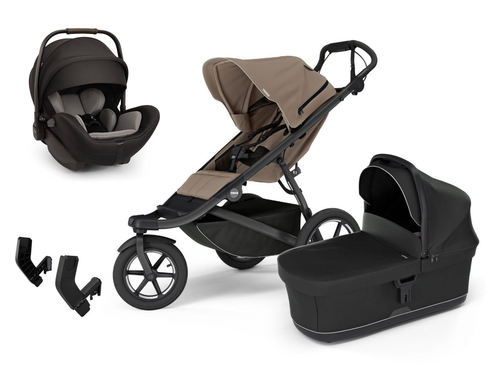 Thule Urban Glide 3 Kinderwagen Set 3 in 1 inkl. Nuna Arra Flex i-Size Babyschale