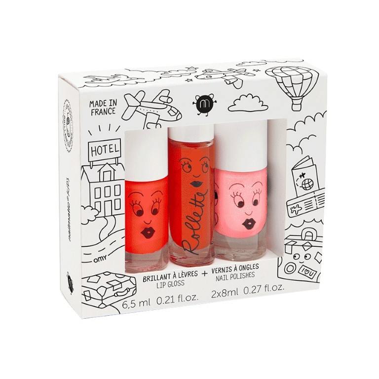 Nailmatic Trio Set 2x Nagellack + Lipgloss