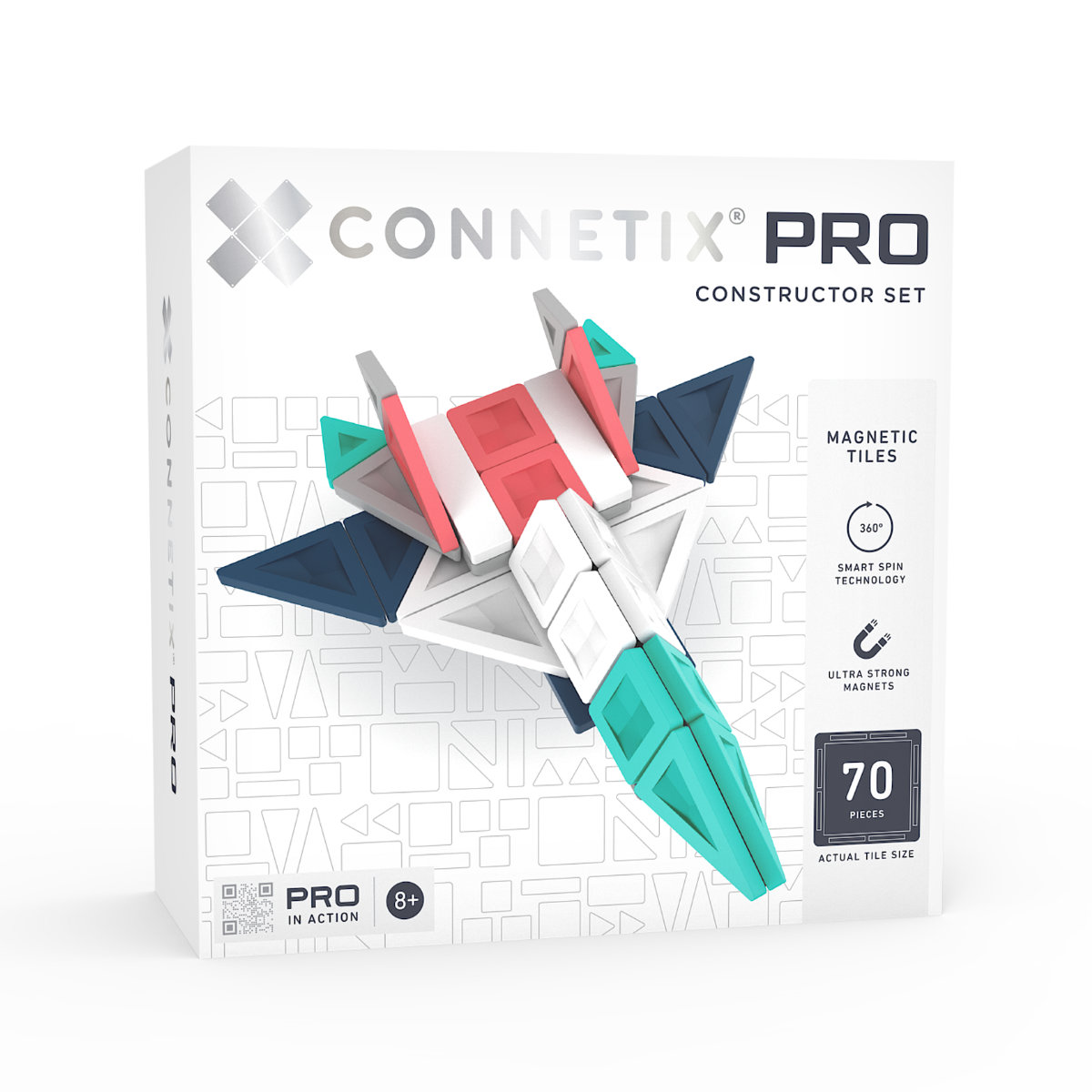 Connetix Magnetbausteine – PRO Constructor Set – 70 Teile