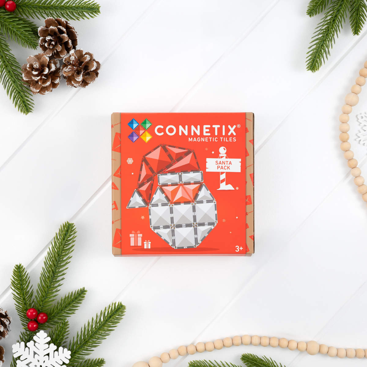 Connetix Magnetbausteine Weihnachtsmann-Set – 17 Teile