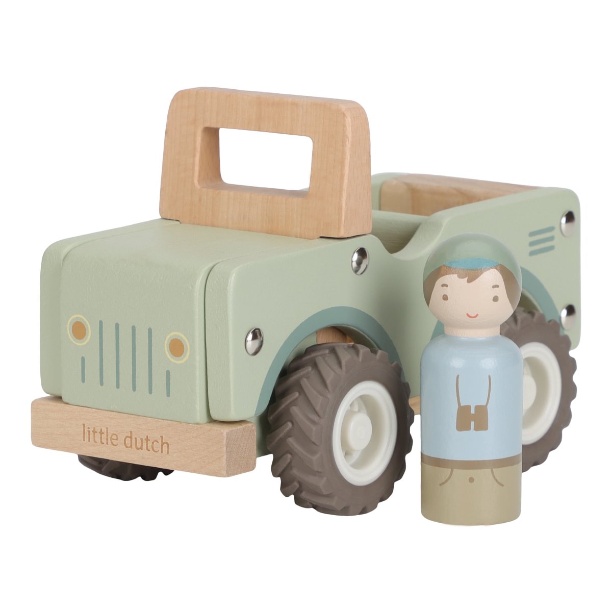 Little Dutch Safari-Jeep mit Figur aus FSC-Holz