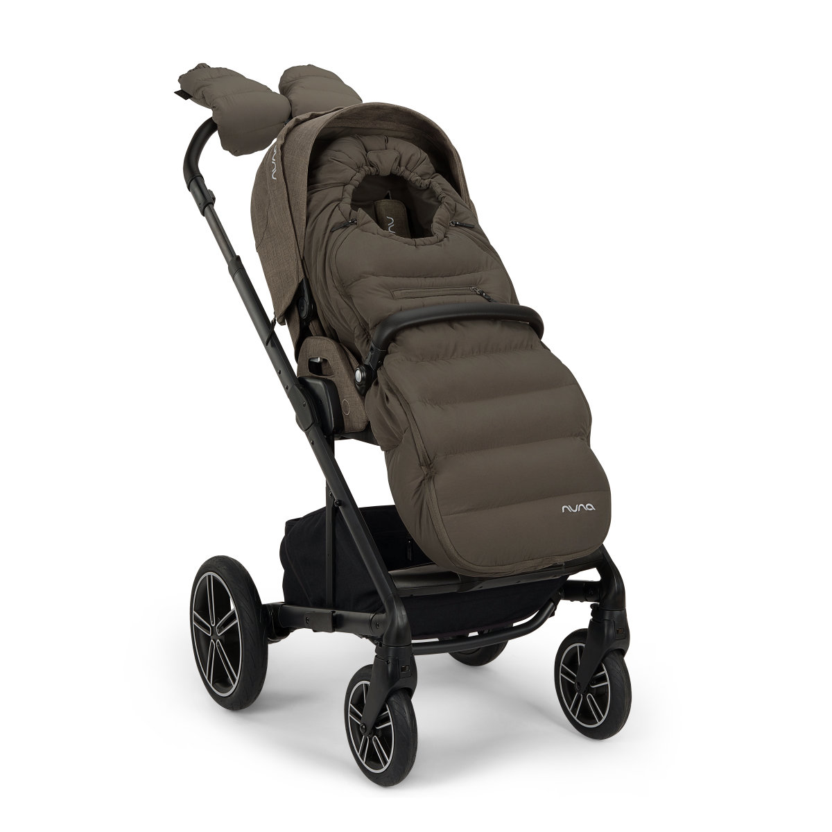 Nuna Kinderwagen Winter-Zubehör aus Merinowolle (Fußsack & Handschuhe)