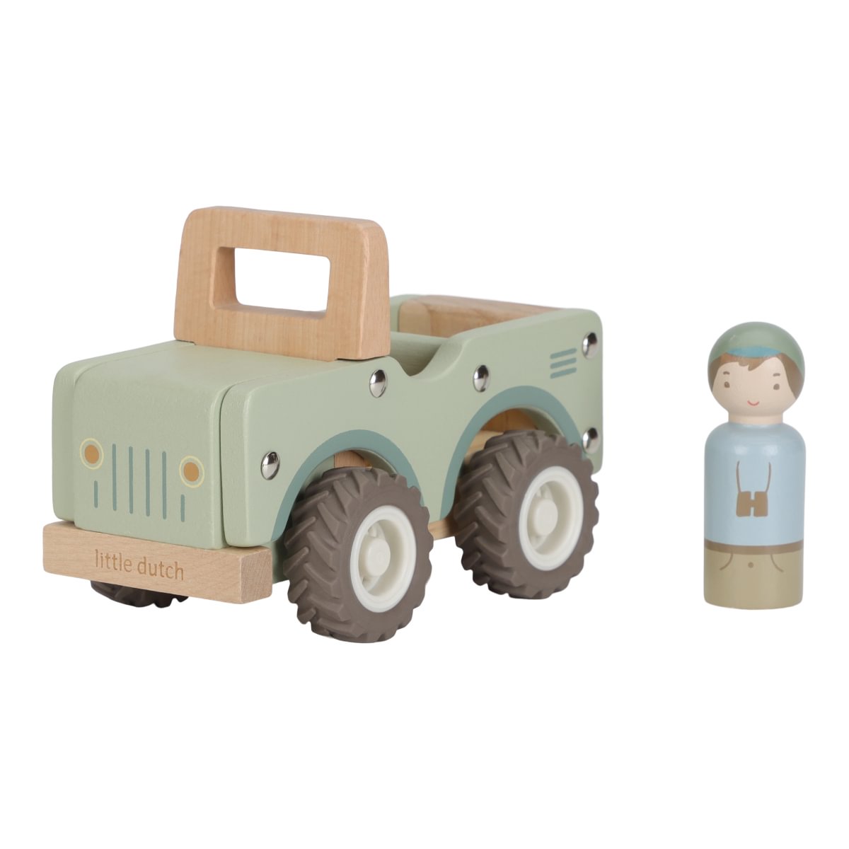 Little Dutch Safari-Jeep mit Figur aus FSC-Holz