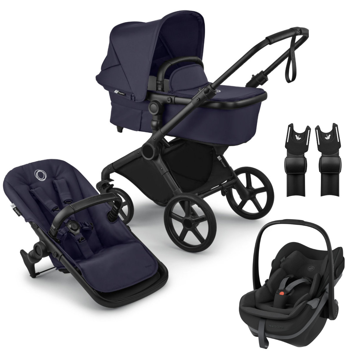 Bugaboo Cub Kinderwagen Set 3 in 1 inkl. Maxi Cosi Pebble Slide Pro i-Size Babyschale
