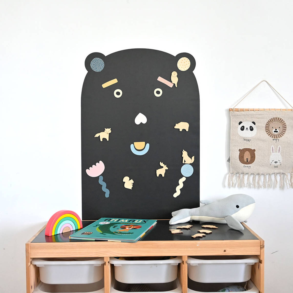 Ferflex Magnetische Tafel Set inkl. 13 Bunte Geometrische Magnete