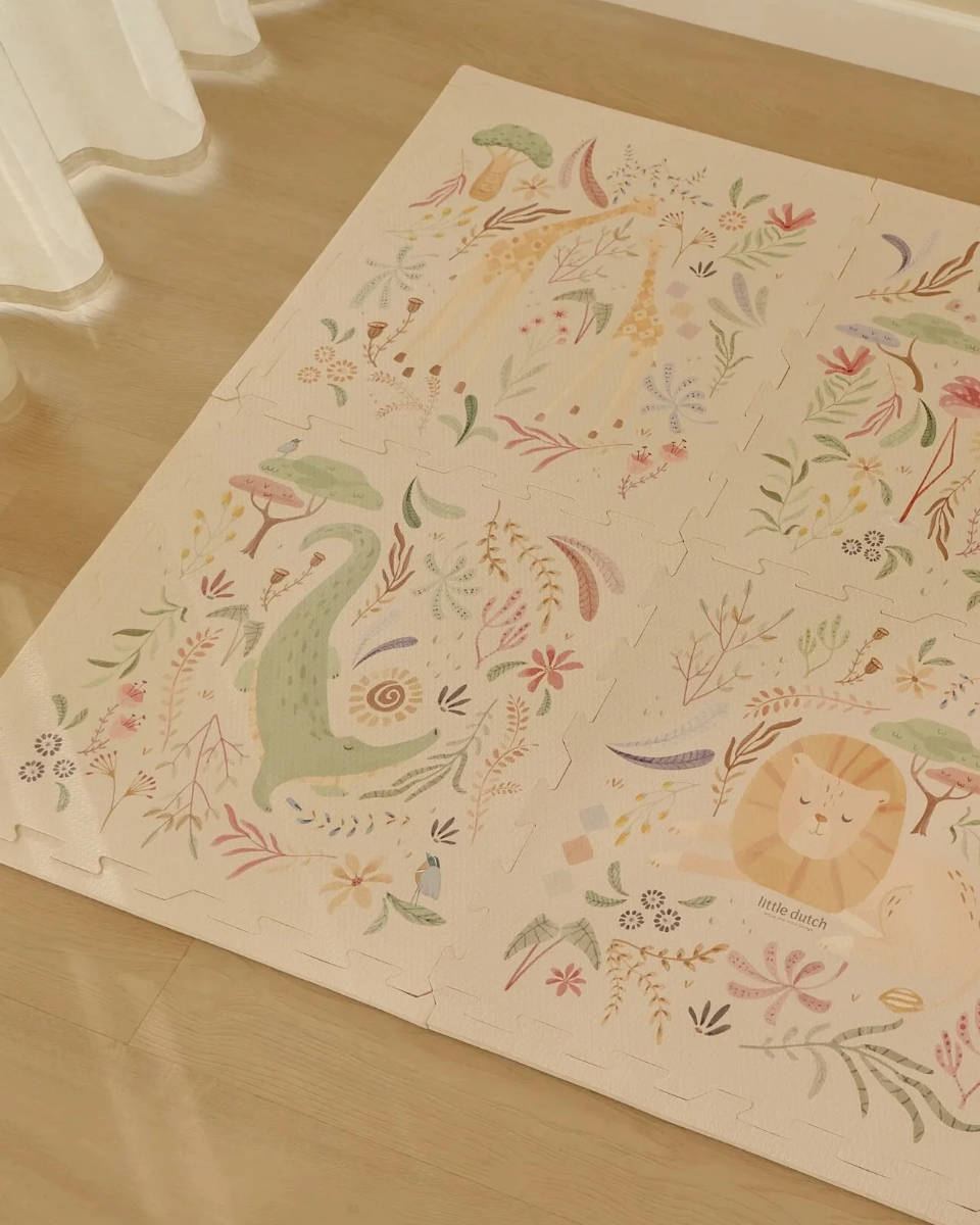 Little Dutch Safari Friends Puzzlematte 120 x 180 cm