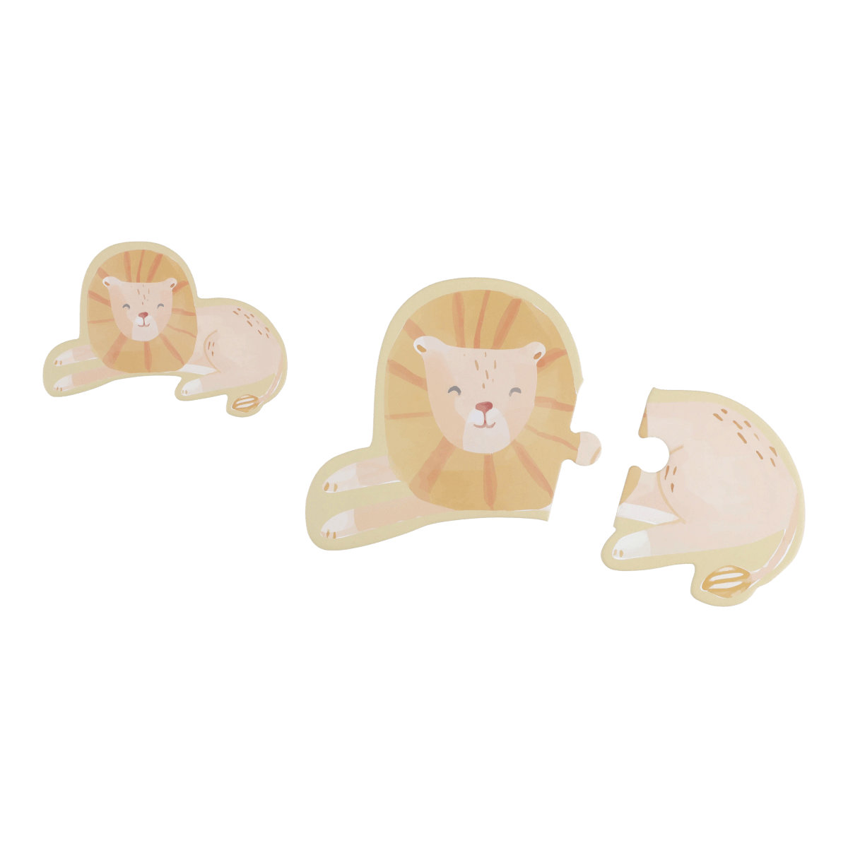 Little Dutch Puzzle 6er-Set – Safari Friends FSC