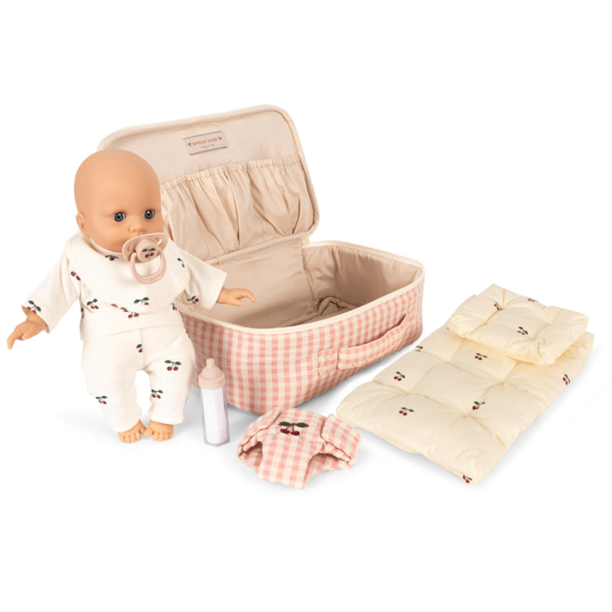 Konges Sløjd Puppen-Pflegeset im Koffer – mit Babypuppe & Zubehör