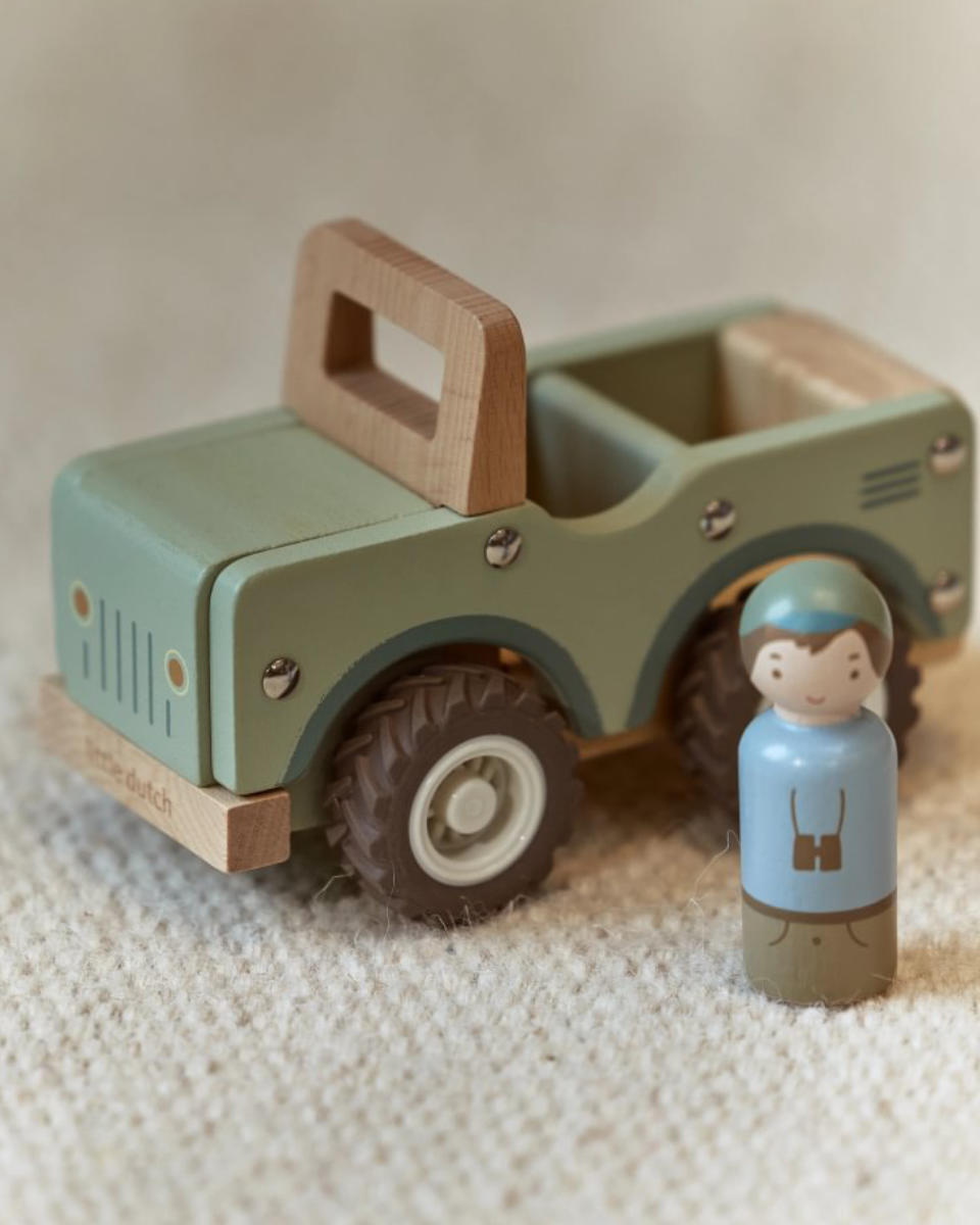 Little Dutch Safari-Jeep mit Figur aus FSC-Holz