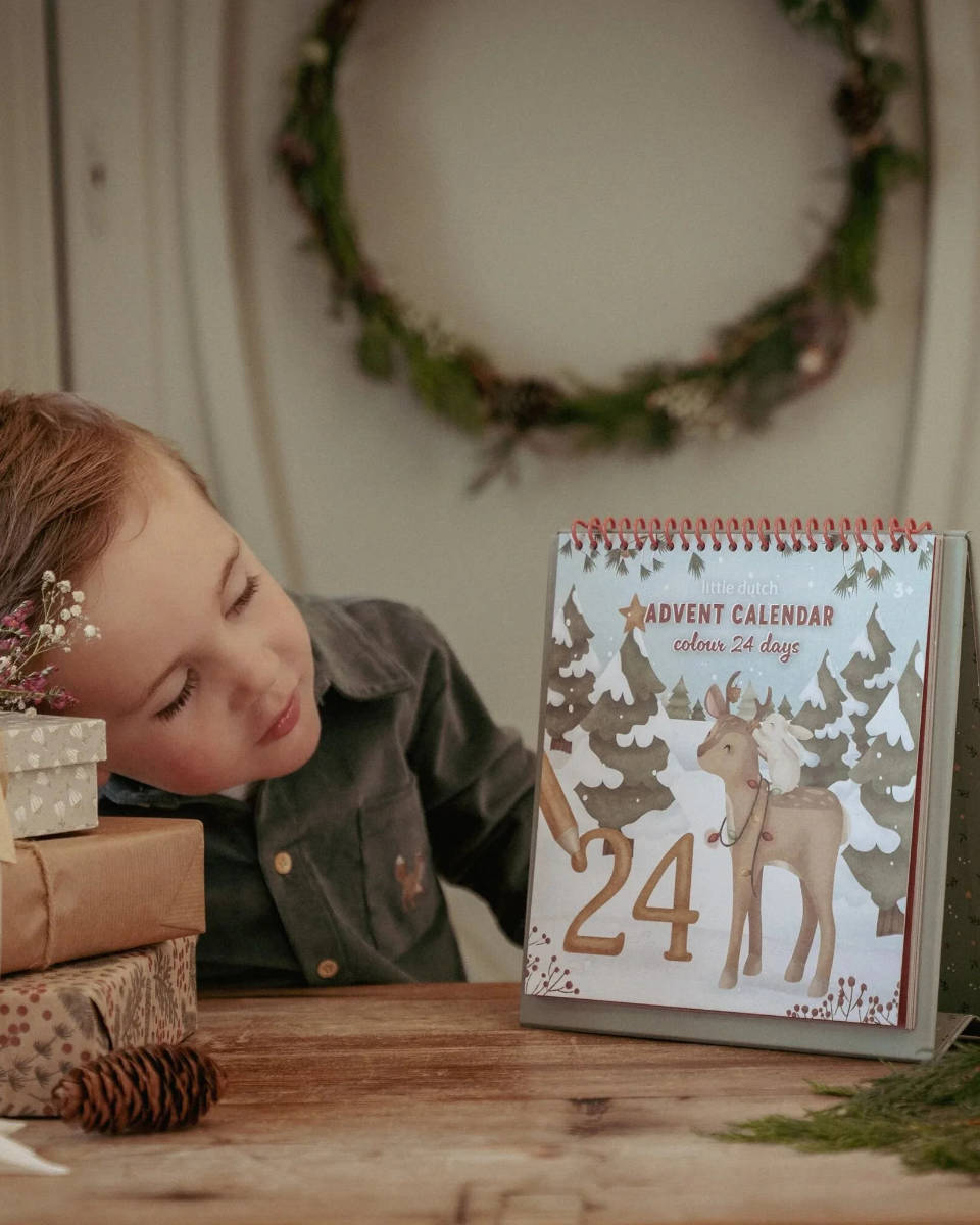 Little Dutch Adventskalender Malbuch – Weihnachten