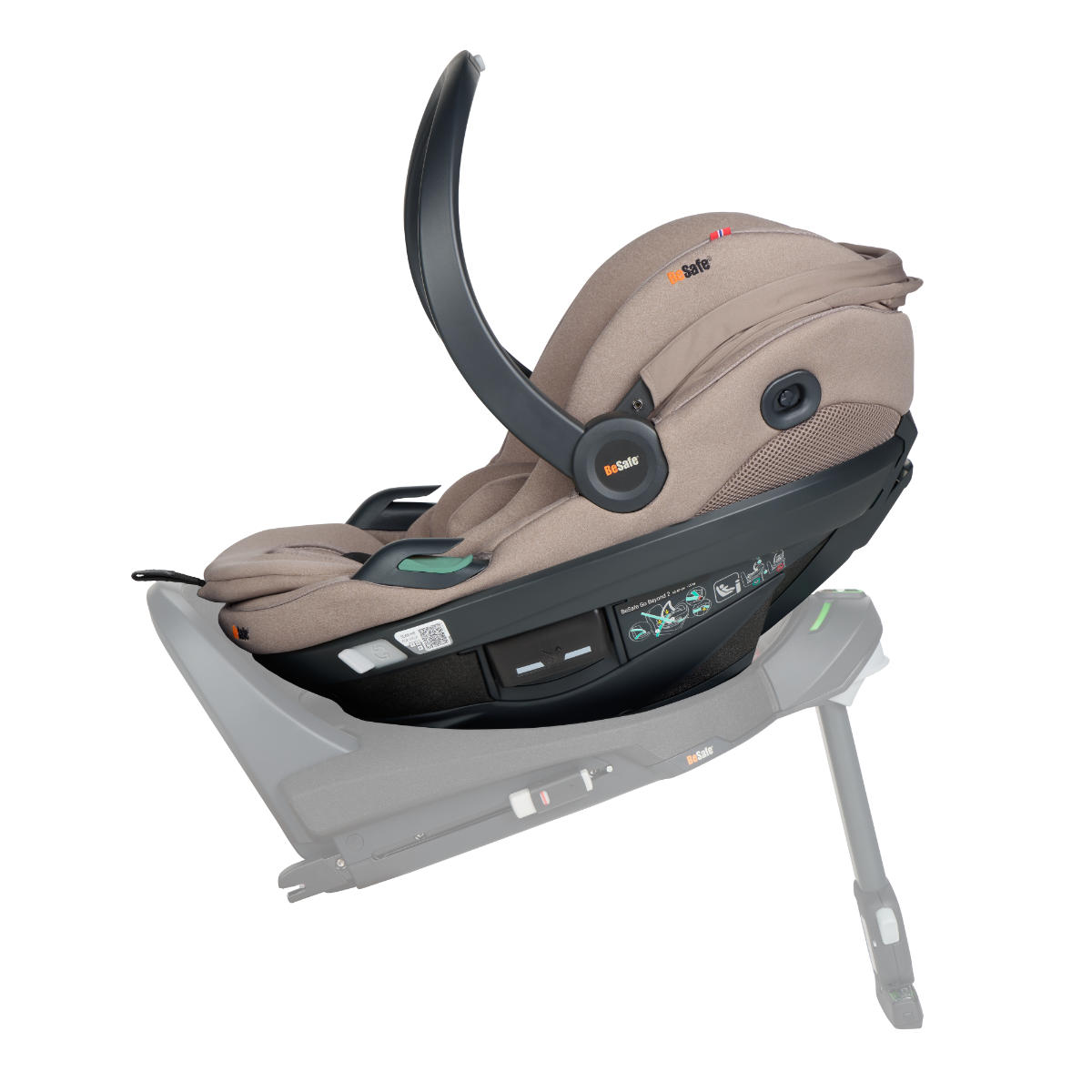 BeSafe Go Beyond2 i-Size Babyschale inkl. Beyond ISOFIX Base + Gratis Sommerbezug