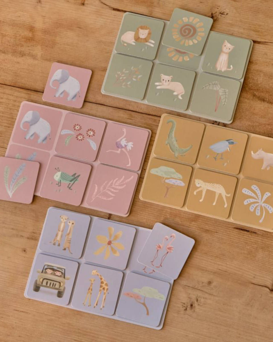Little Dutch Lotto-Spiel - Safari Friends
