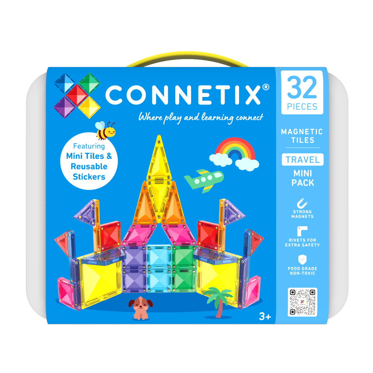 Connetix Travel Mini Set mit Magnetbausteinen - 32 Teile