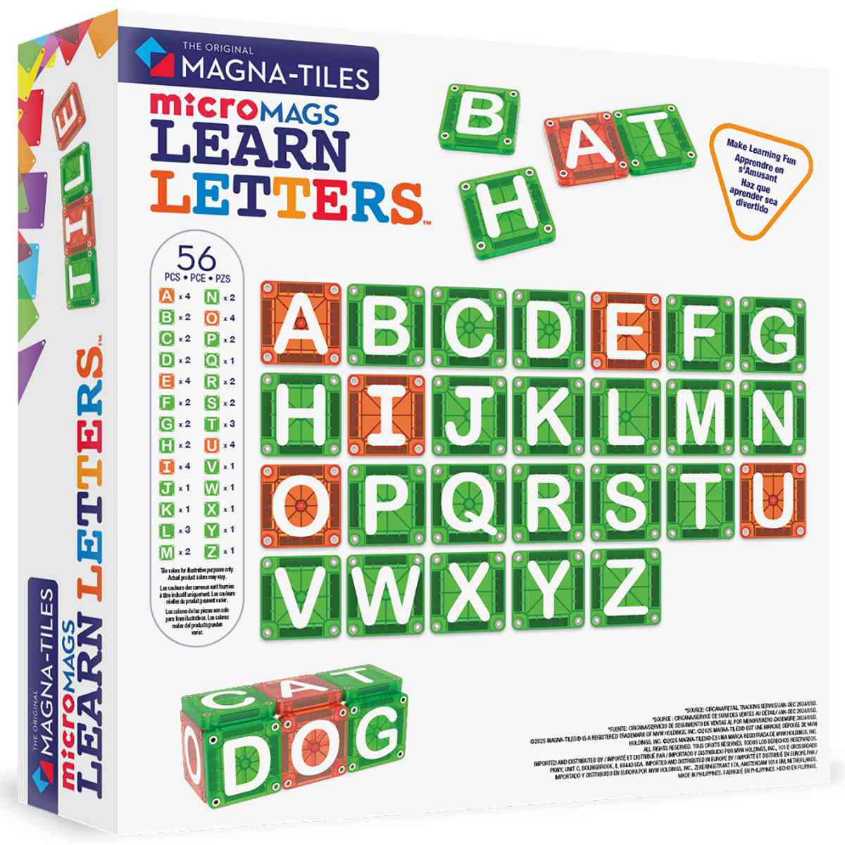 MAGNA-TILES microMAGS LEARN Buchstaben