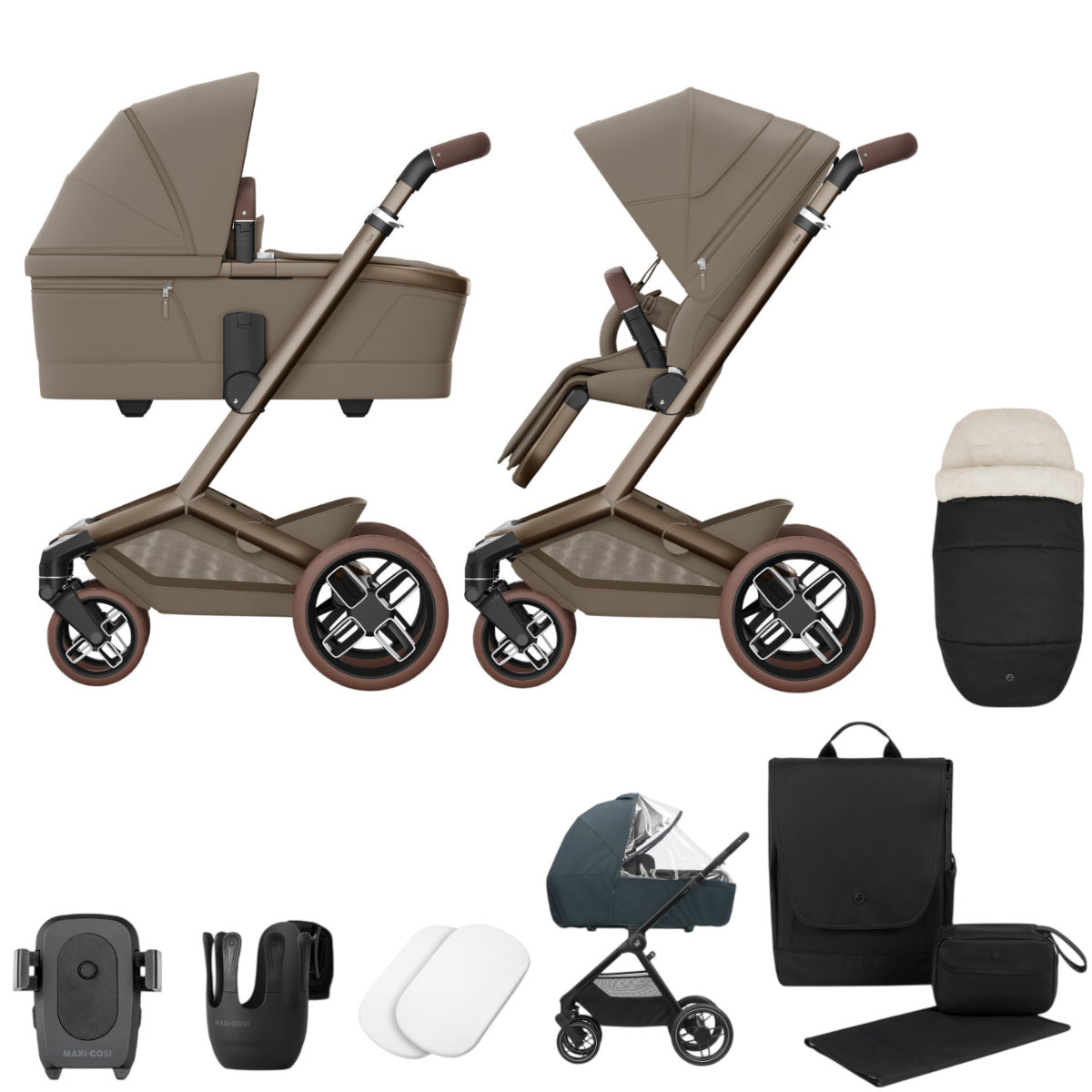 Maxi Cosi Fame Kombikinderwagen + Zubehör