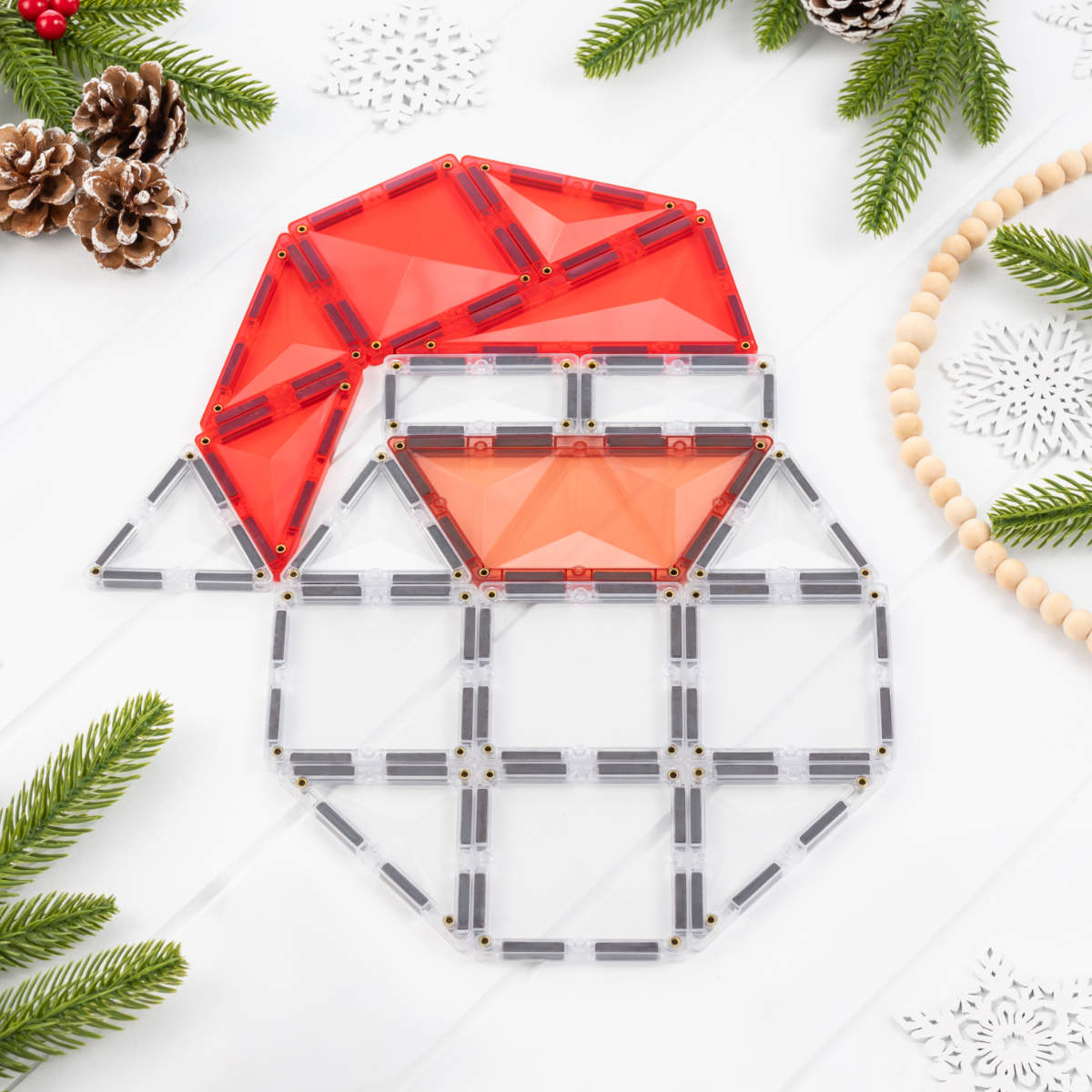 Connetix Magnetbausteine Weihnachtsmann-Set – 17 Teile