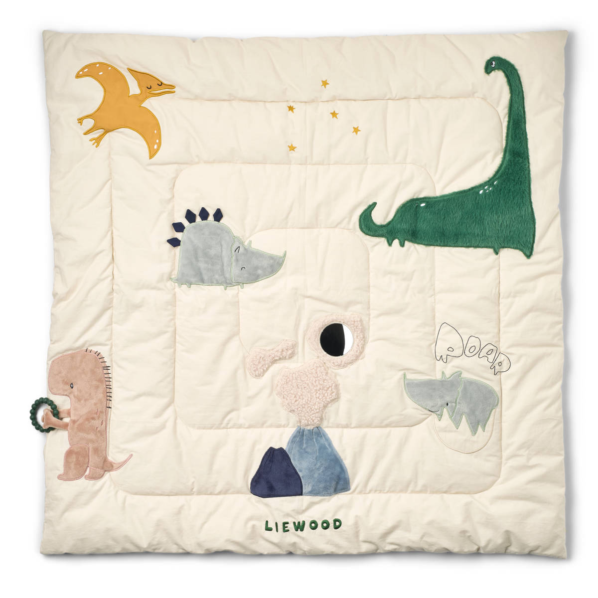 Liewood Bernet Dino Aktivitätsdecke für Babys 95 × 95 cm