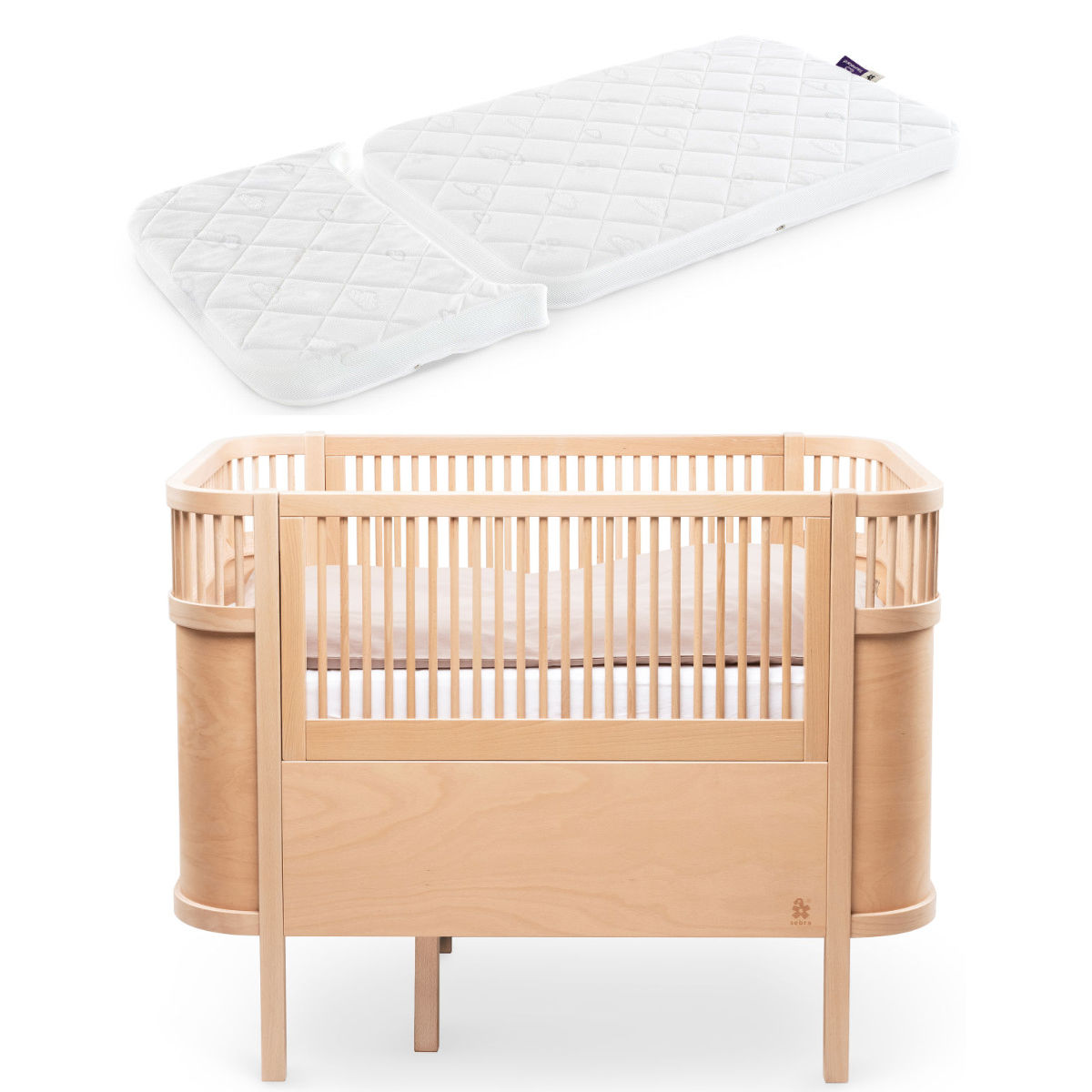 Sebra Baby & Juniorbett + Träumeland Matratze