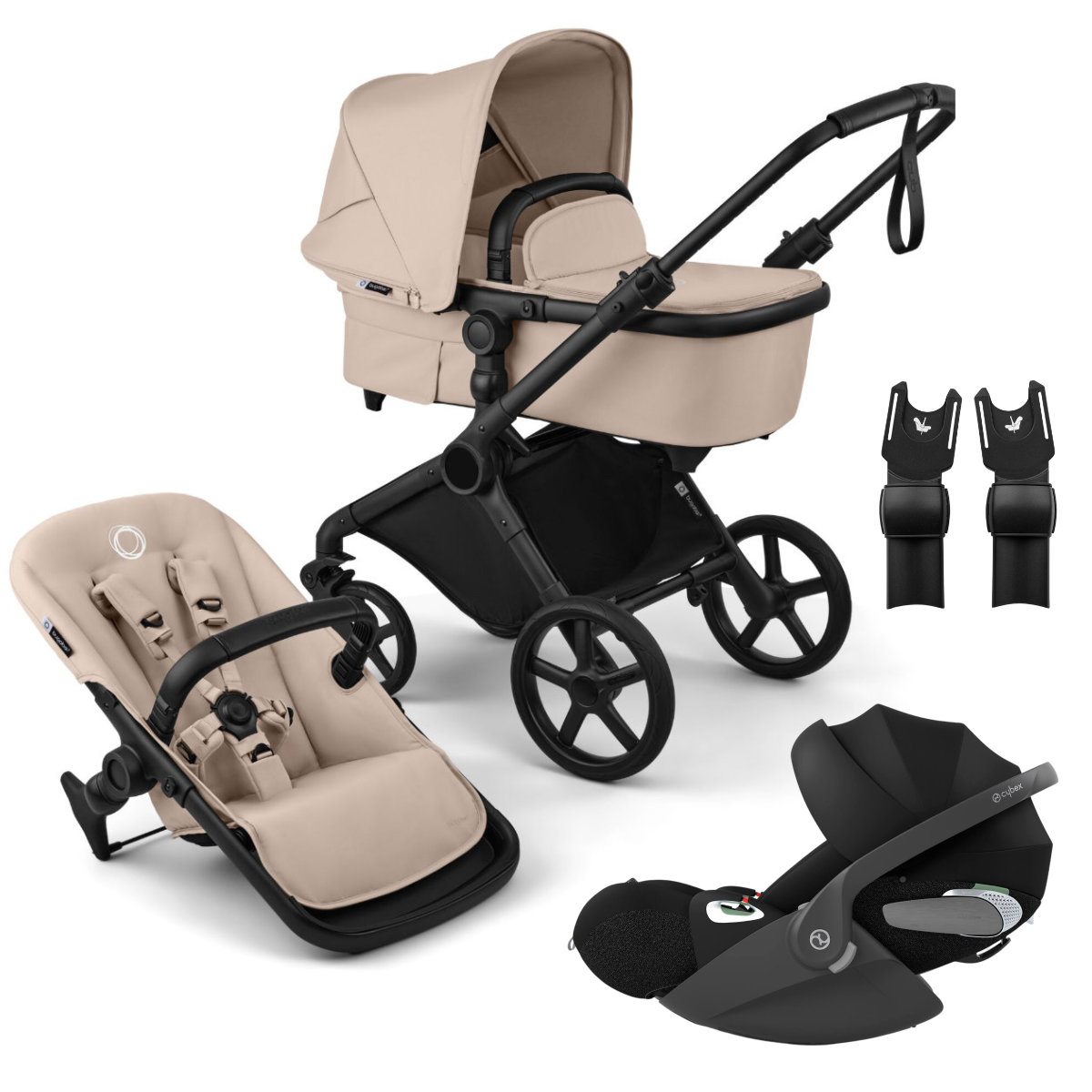 Bugaboo Cub Kinderwagen Set 3 in 1 inkl. Cybex Cloud T i-Size Babyschale