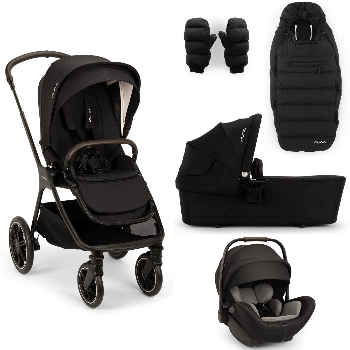 Nuna TRIV LX All in One Set mit Nuna ARRA Flex i-Size Babyschale