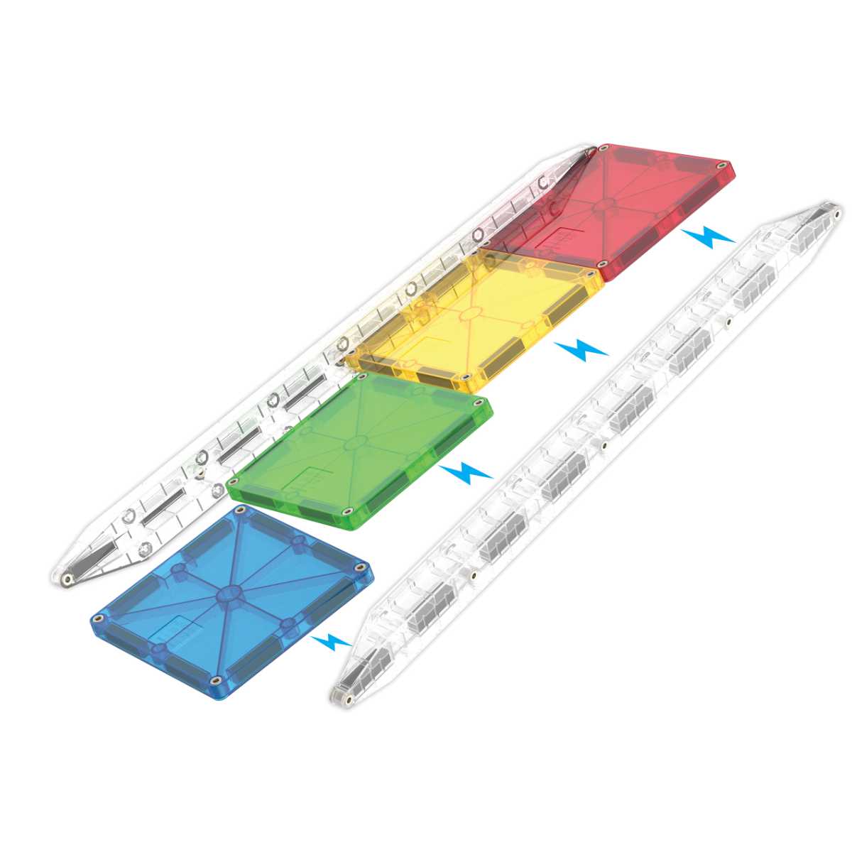 Magna-Tiles Rail Racers - 8 teiliges Erweiterungsset