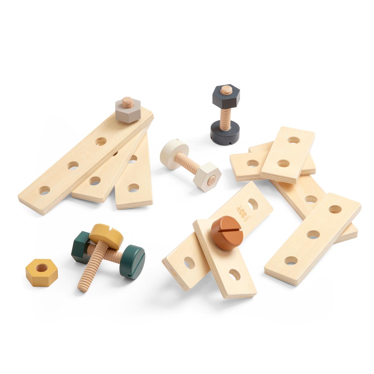 Sebra Bau-Spielset aus Holz für Werkbank