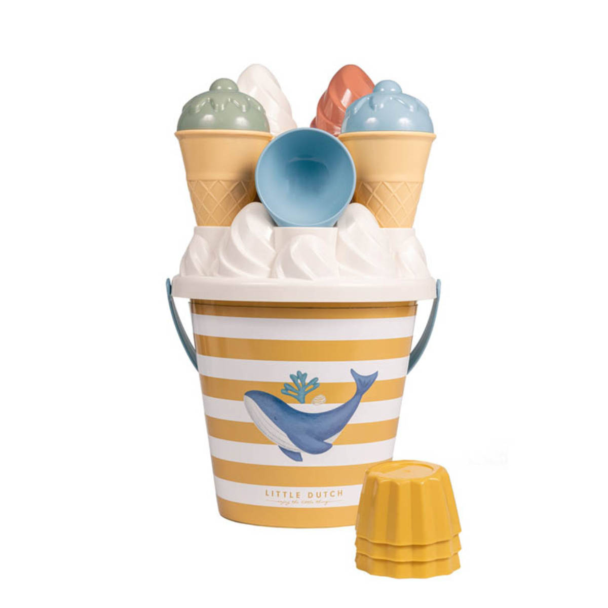Little Dutch Sandspielzeug Eiscreme-Spielset, 14-teilig