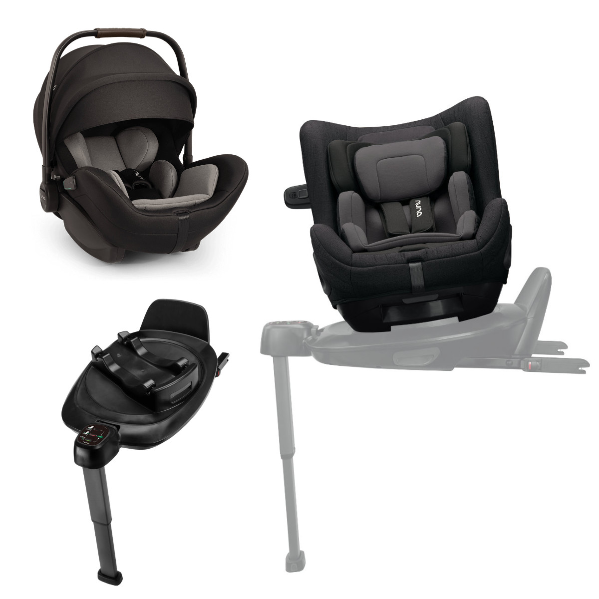 Nuna 3 in 1 Kindersitz Set ARRA Flex TODL Isofix