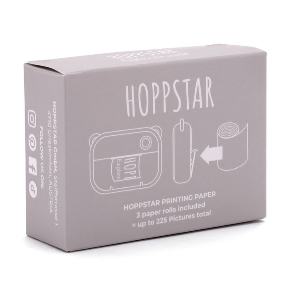 Hoppstar Papierrollen 3er Nachfüllpack - White