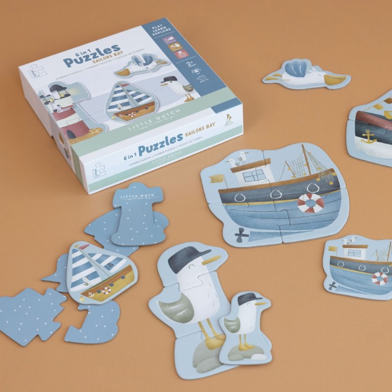 Little Dutch 6 in 1 Puzzle