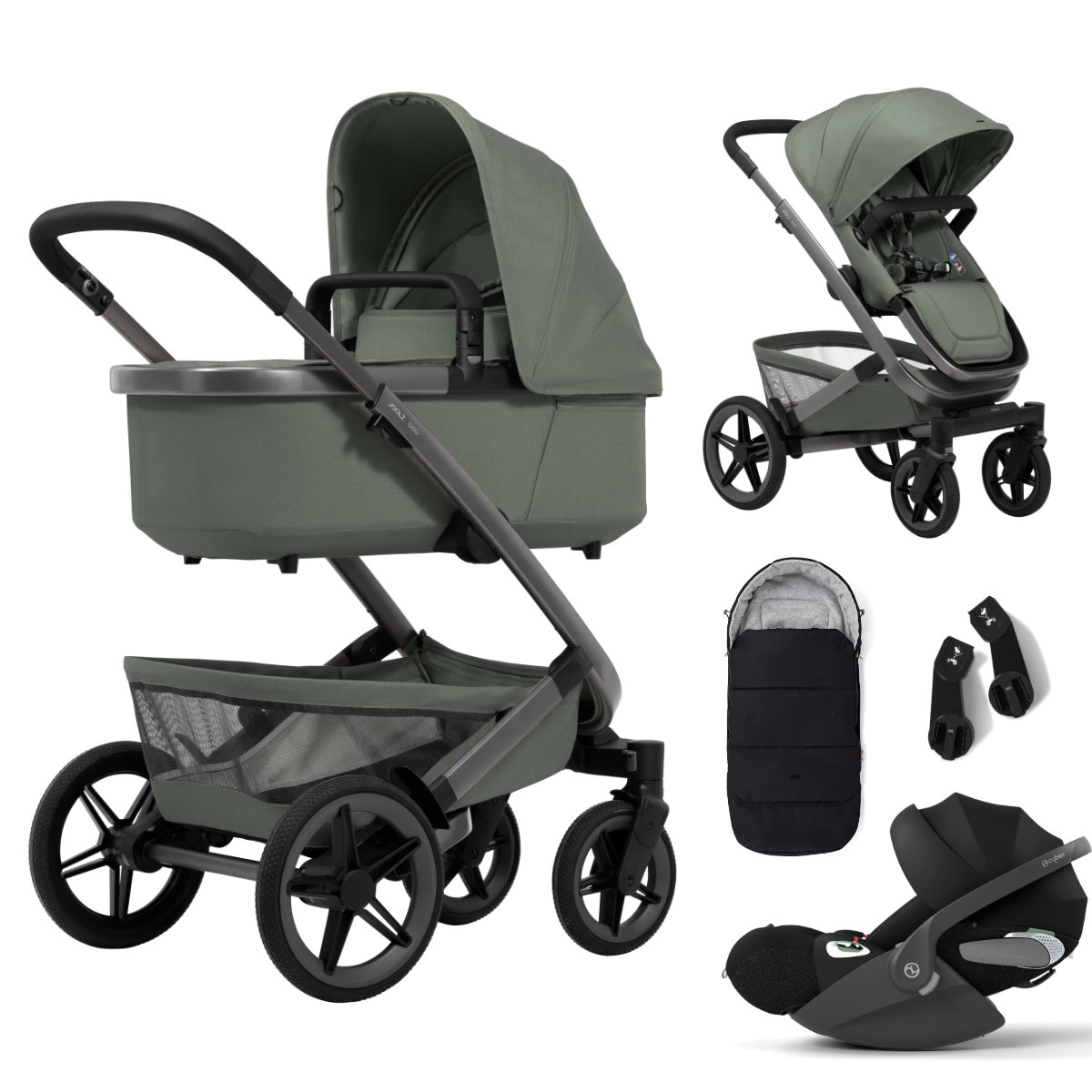 Joolz Geo5 Kinderwagen Set 3 in 1 inkl. Cybex Cloud T i-Size Babyschale