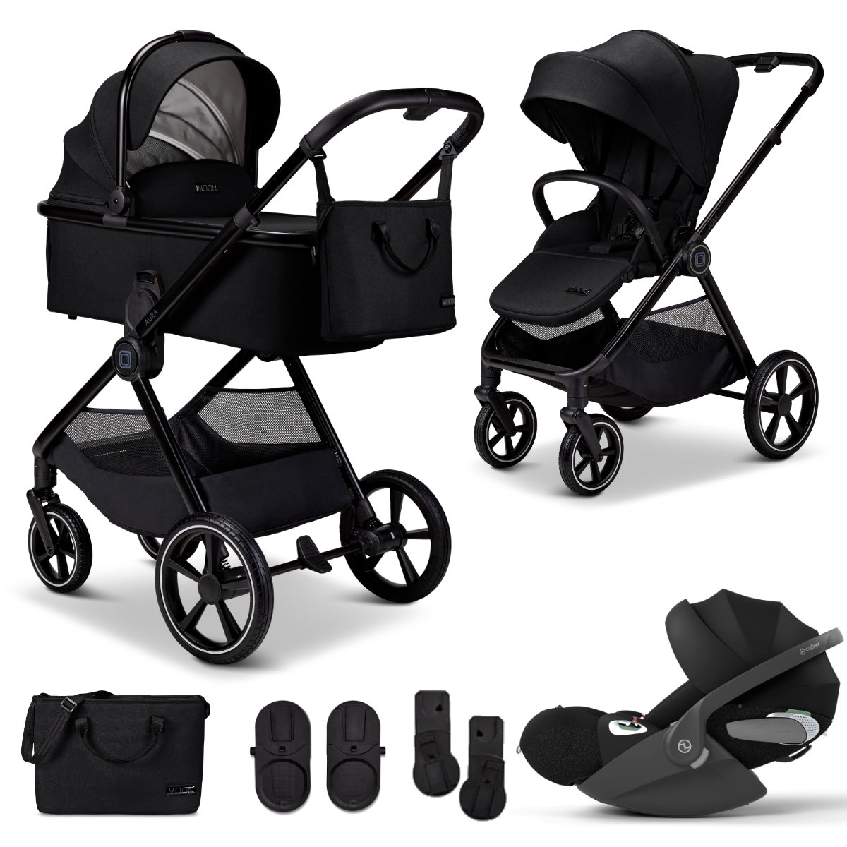 Moon Aura Kinderwagen Set 3 in 1 inkl. Cybex Cloud T i-Size 2026