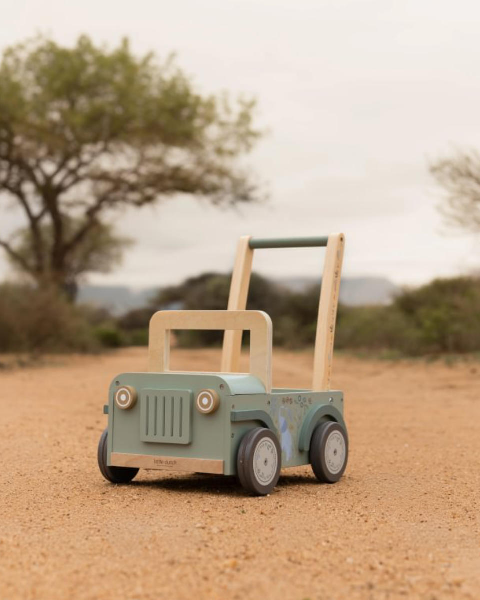 Little Dutch Schiebewagen Safari Friends aus Holz FSC