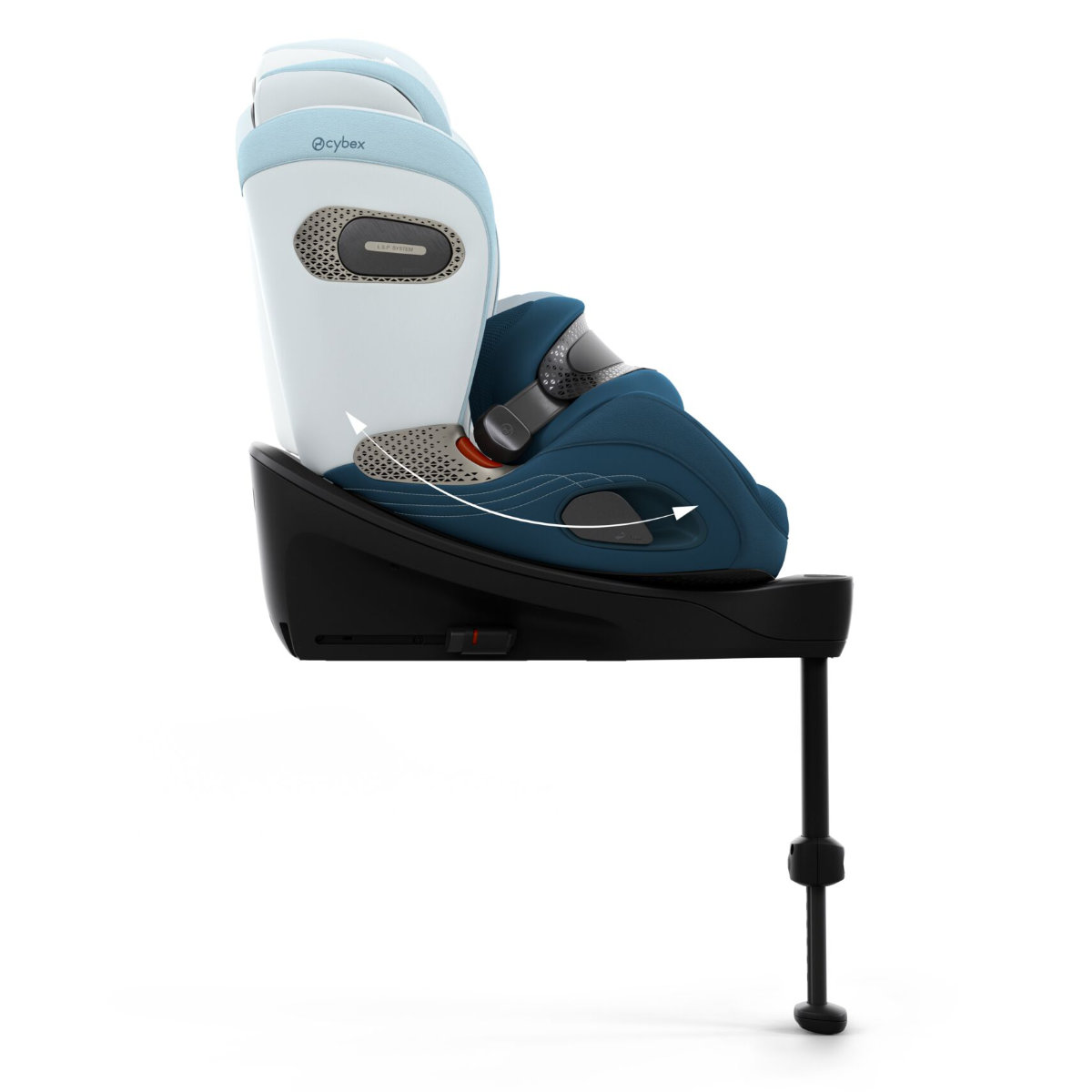 Cybex Anoris Si Airbag i-Size Kindersitz (15 Monate–7 Jahre) mit integrierter Basisstation