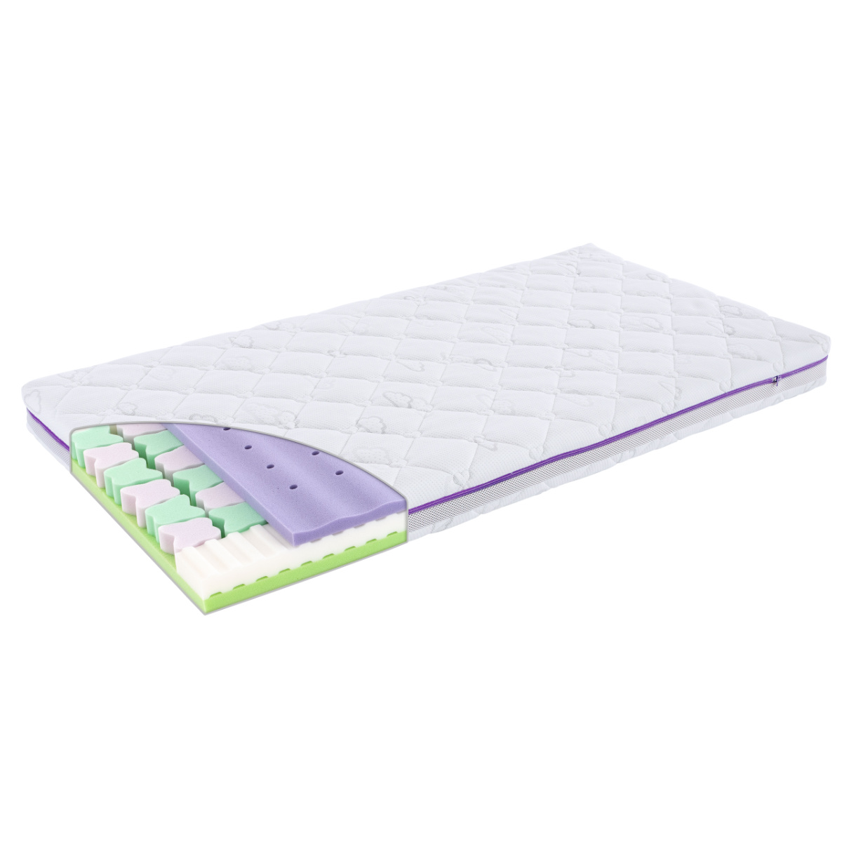 Träumeland Premium Baby- und Kindermatratze Butterfly, 60x120/ 70x140 cm