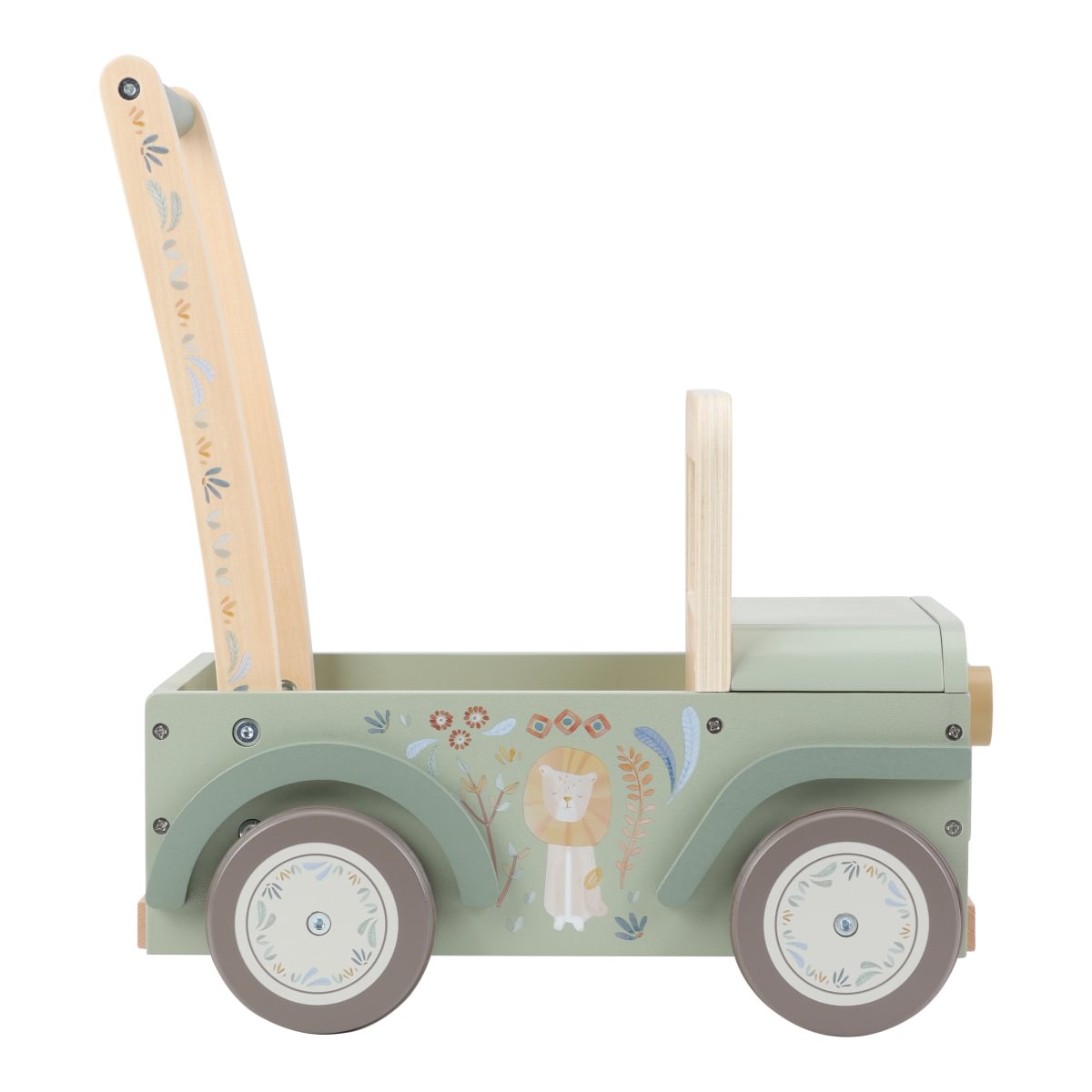 Little Dutch Schiebewagen Safari Friends aus Holz FSC