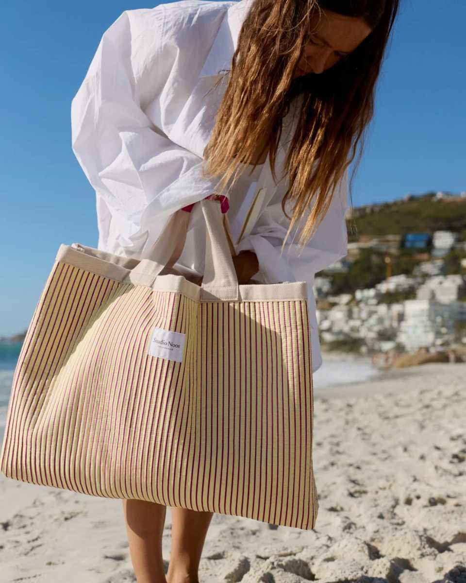 Studio Noos Poplin Stripe Strandtasche 70x46 cm