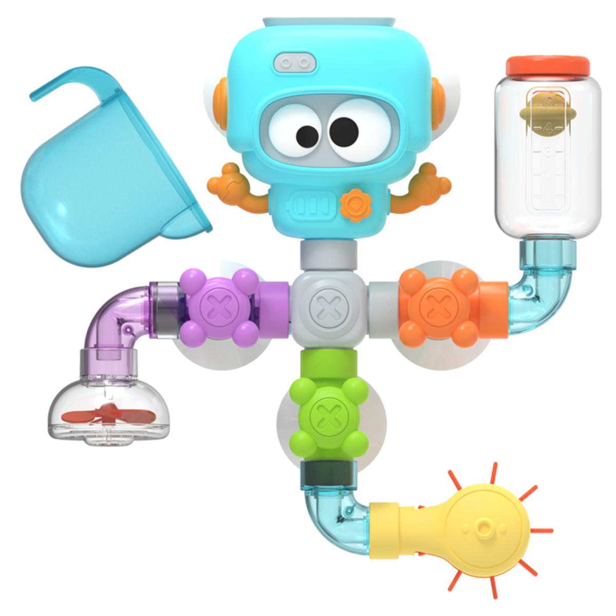 Fresh Kid Tub Fun! Flow & Fill Badespielzeug – 20 Teile