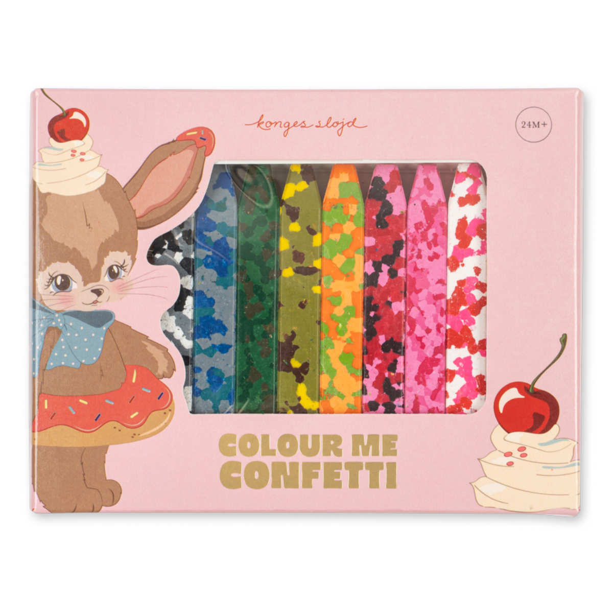 Konges Sløjd Confetti Wachsmalstifte, 8er-Pack