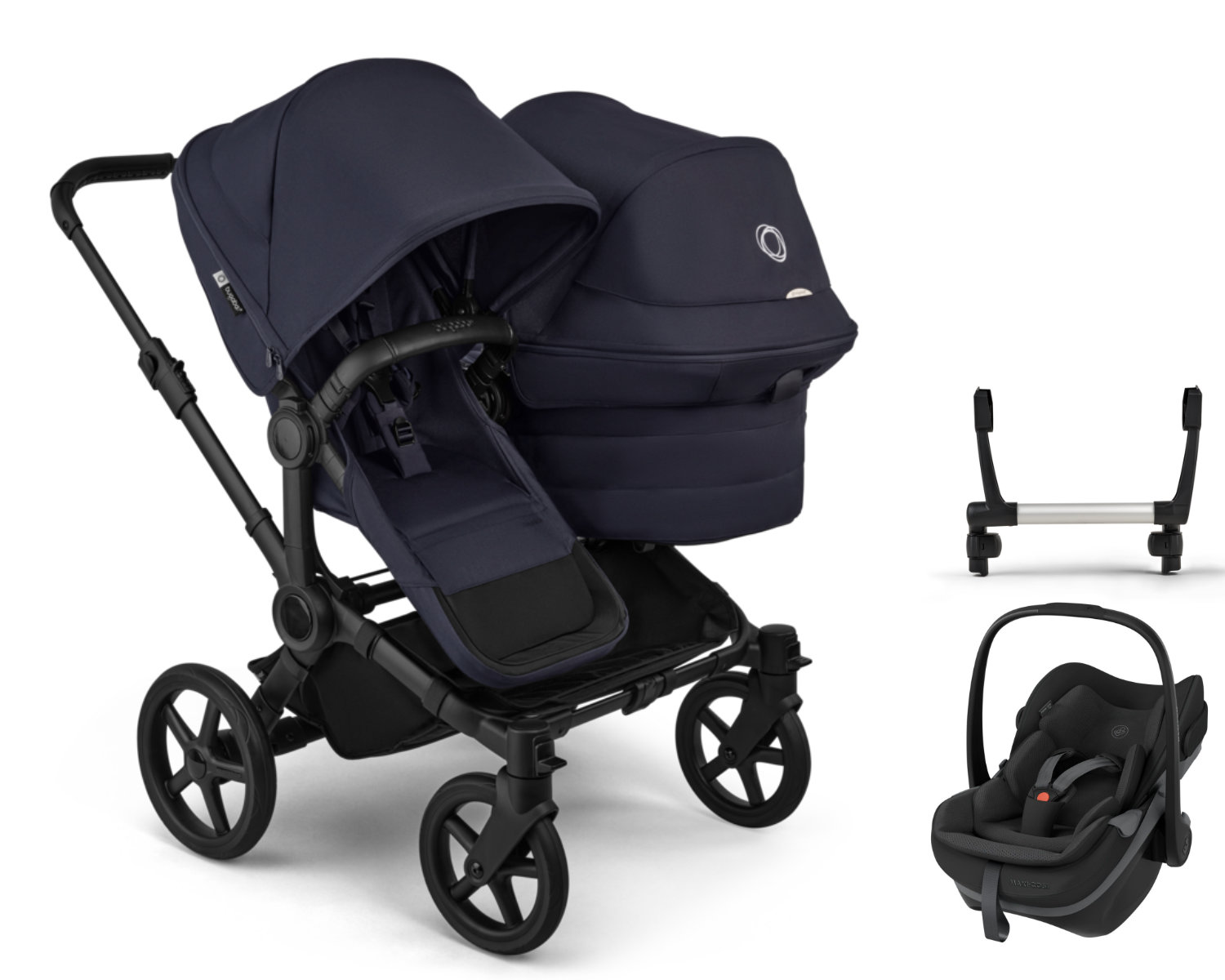Bugaboo Donkey6 Kinderwagen in Dunkelblau - schräge Ansicht