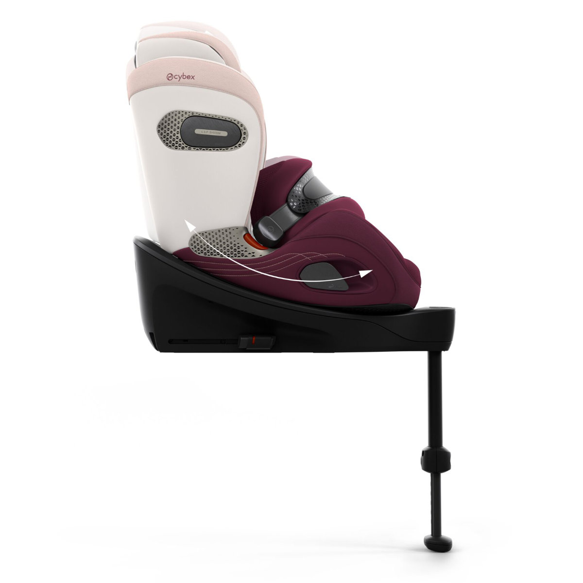 Cybex Anoris Si Airbag i-Size Kindersitz (15 Monate–7 Jahre) mit integrierter Basisstation