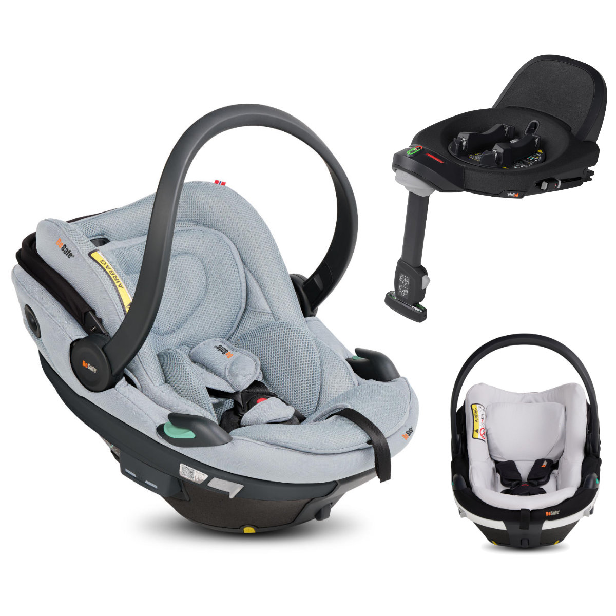 BeSafe Go Beyond2 i-Size Babyschale inkl. Beyond ISOFIX Base + Gratis Sommerbezug