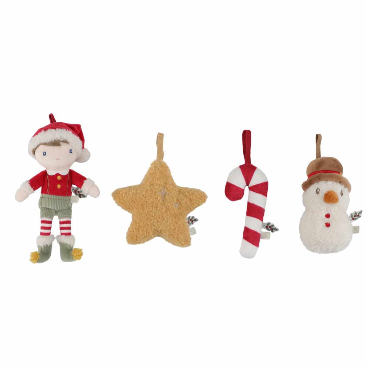 Little Dutch Weihnachtsanhänger Jim 4er-Set