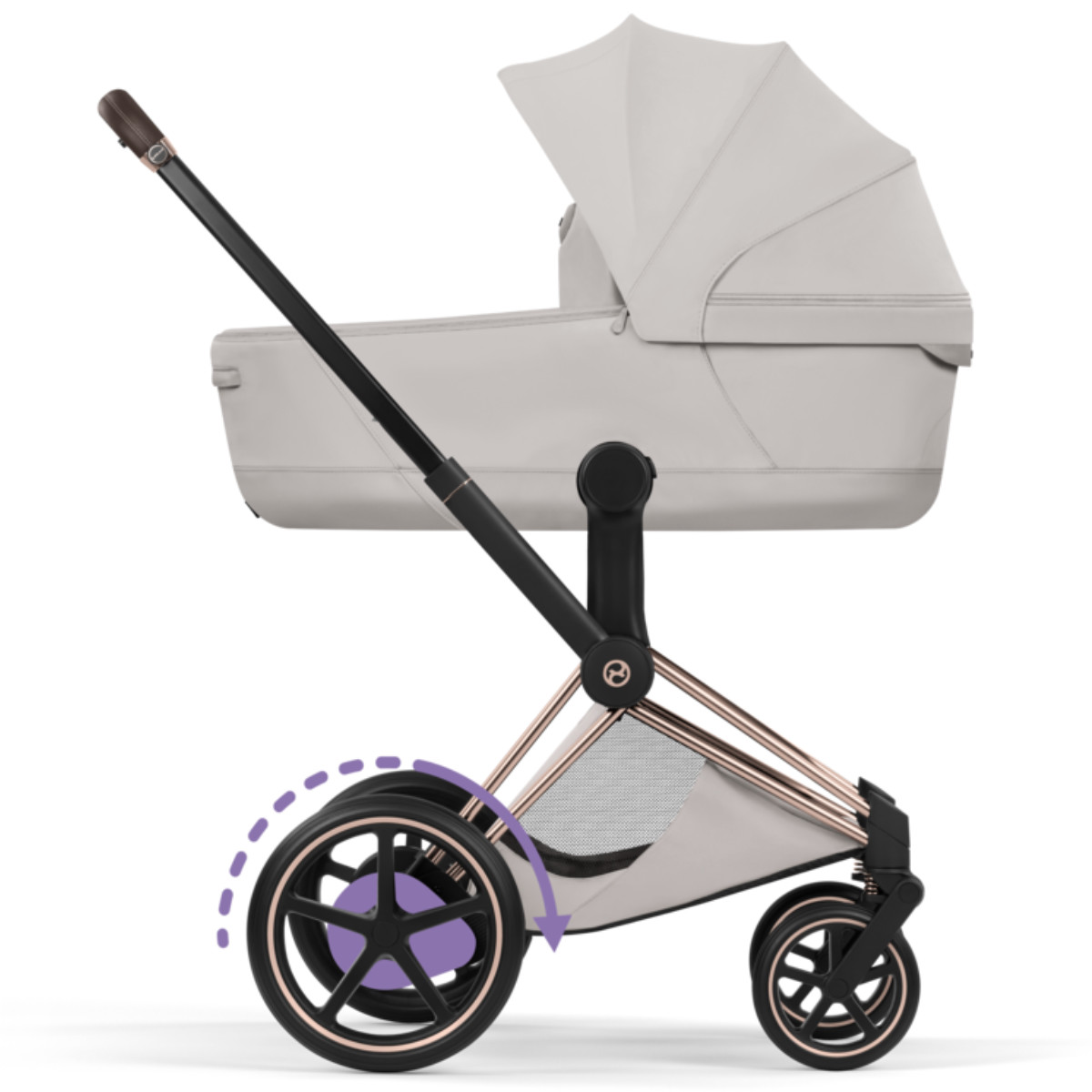 Cybex E-Priam 5 Style Kinderwagen Set 3 in 1 inkl. Cloud T i-Size Babyschale