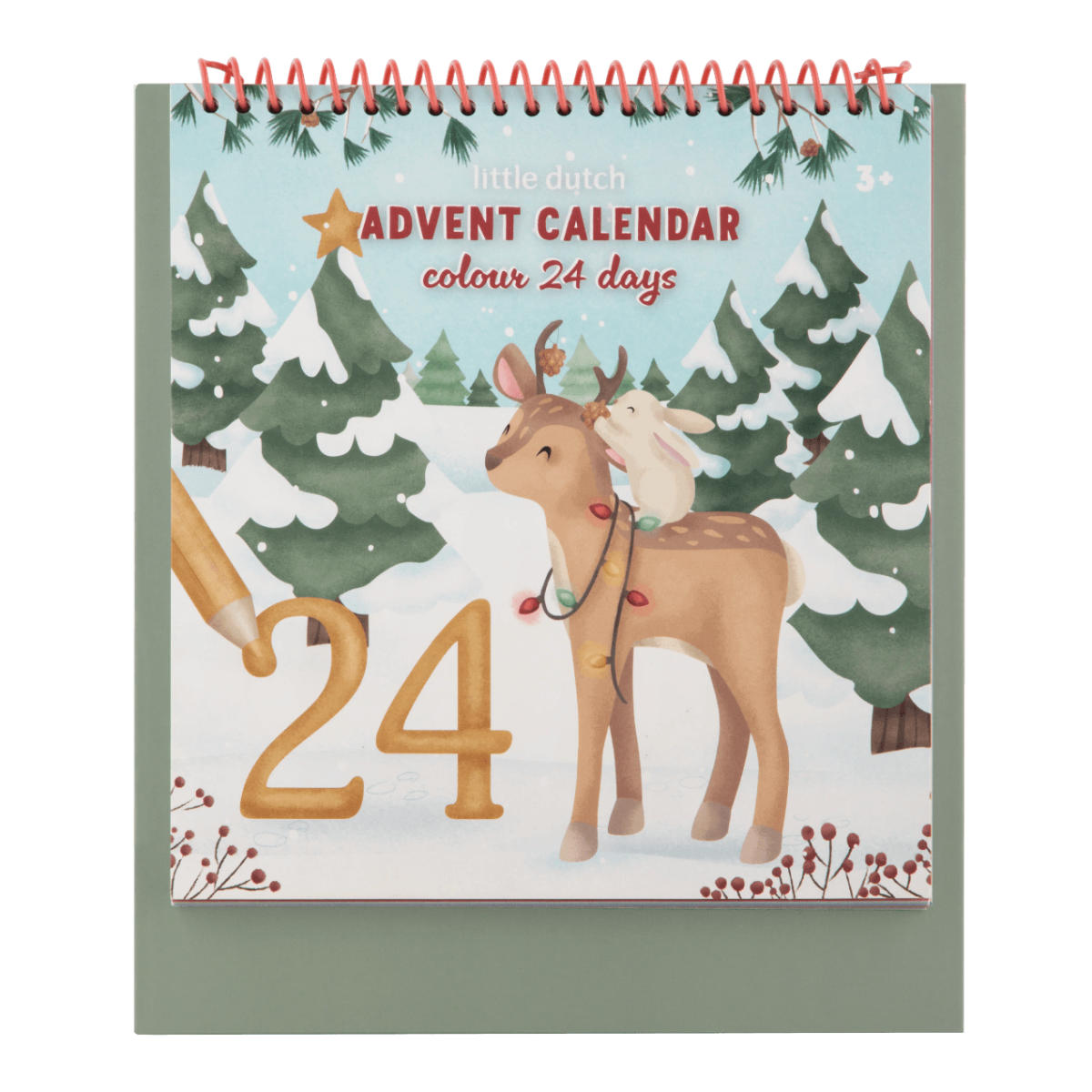 Little Dutch Adventskalender Malbuch – Weihnachten