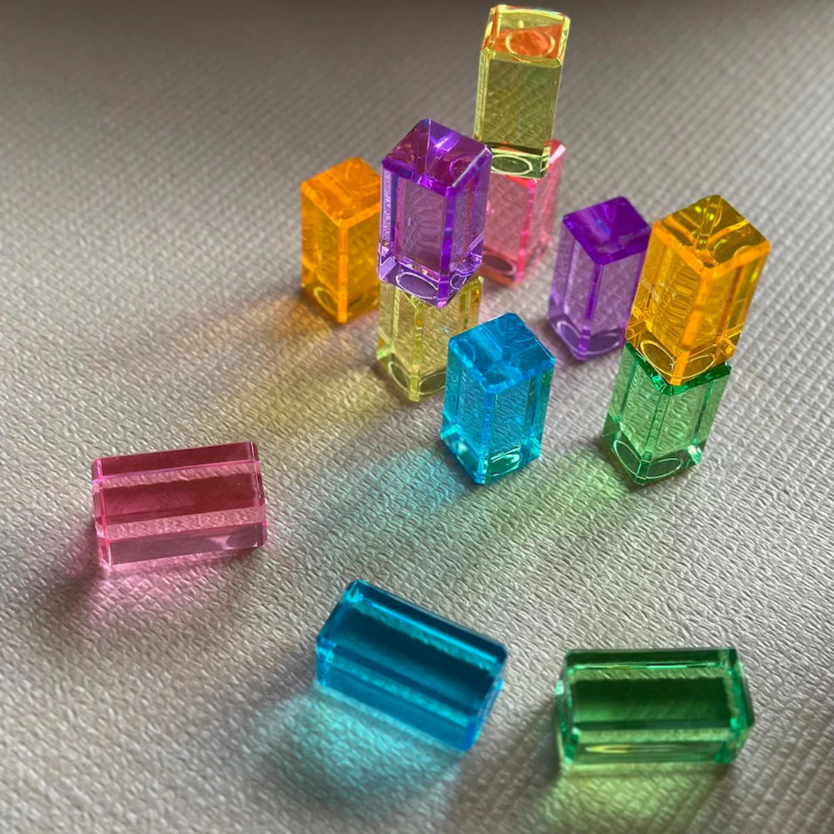 Bauspiel Lichtbauquadern Pastell