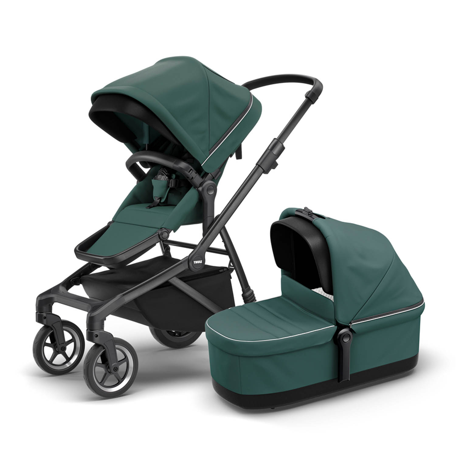 Thule Sleek Kinderwagen 3 in 1 inkl. Cybex Aton S2 I-Size Babyschale